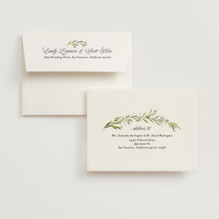 This is a diamond wedding thank you cards with foil pressed by Kate Ahn called aveline printing on strathmore in standard