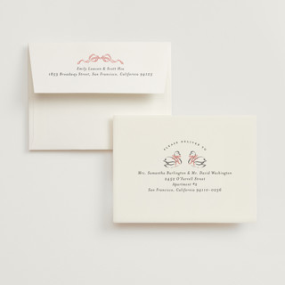 This is a peony wedding thank you cards with foil pressed by Jackie Crawford called sparkling wedding cake printing on strathmore in standard