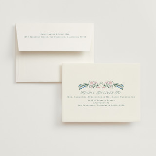 This is a evergreen wedding thank you cards with foil pressed by Petra Kern called book cover printing on strathmore in standard