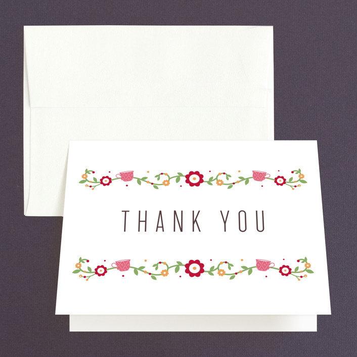 tea party thank you cards