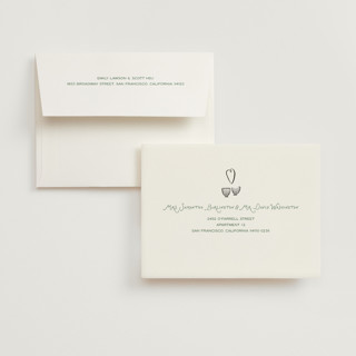 This is a matcha bridal shower thank you cards with standard by Ani Somi called perfect matcha printing on strathmore in standard