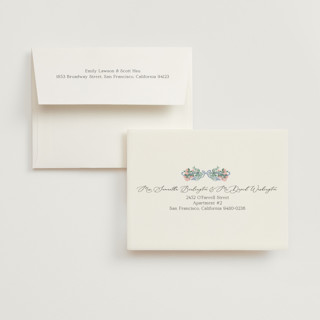 This is a creme bridal shower thank you cards with standard by frau brandt called bed of roses printing on strathmore in standard