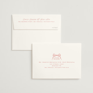This is a flamingo bridal shower thank you cards with standard by chocomocacino called cupolini printing on strathmore in standard