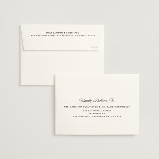 This is a oceanside bridal shower thank you cards with standard by Kelly Schmidt called coastal printing on strathmore in standard