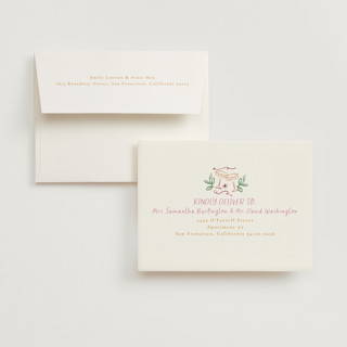 This is a margarita bridal shower thank you cards with standard by Petra Kern called a brunch printing on strathmore in standard