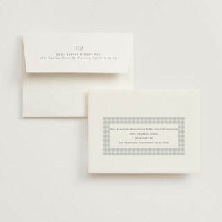 This is a sky bridal shower thank you cards with standard by Lea Delaveris called charming printing on strathmore in standard