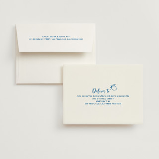 This is a lemon bridal shower thank you cards with standard by Jelena Vuletic called citrine printing on strathmore in standard