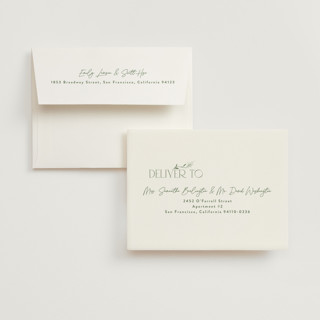 This is a garden bridal shower thank you cards with standard by Alethea and Ruth called floral letters printing on strathmore in standard