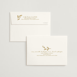This is a sunflower bridal shower thank you cards with standard by Kelly Watkins called blooming printing on strathmore in standard