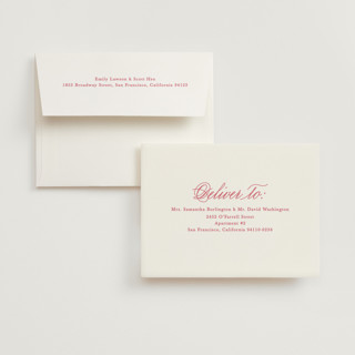 This is a flamingo bridal shower thank you cards with standard by Morgan Kendall called maximalist poppies printing on strathmore in standard