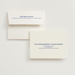 This is a butter bridal shower thank you cards with standard by Studio Suku called courthouse printing on strathmore in standard