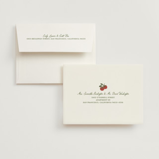 This is a moss bridal shower thank you cards with standard by Kelly Watkins called farmers market printing on strathmore in standard