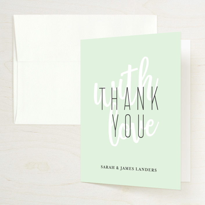 modern bride bridal shower thank you cards by chasity smith minted modern bride bridal shower