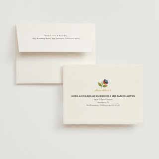 This is a aqua bridal shower thank you cards with standard by Laura Moyer called bridal fiesta printing on strathmore in standard