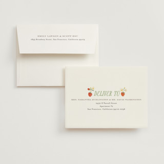 This is a strawberry bridal shower thank you cards with standard by Itsy Belle Studio called so berry sweet printing on strathmore in standard