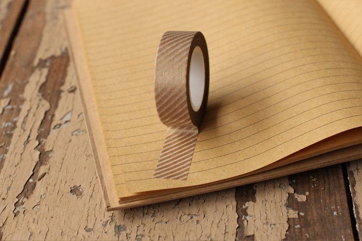 Personalize your holiday gifts - Gold striped washi tape