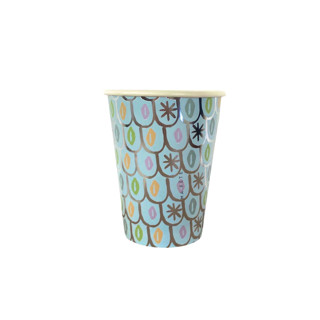 This is a blue party decorations by MA FÊTE called shark cups, blue - pack of 8 in standard