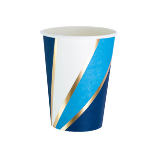 This is a blue party decorations by Jollity and Co called the markle 12 oz cups - set of 8 in standard