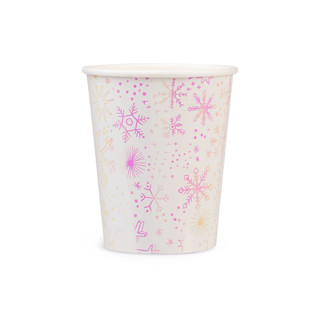 This is a pink party decorations by Jollity and Co called frosted 9 oz cups - set of 8 in standard