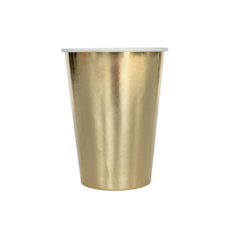 This is a gold party decorations by Jollity and Co called shades gild 12 oz. cups - set of 8 in standard