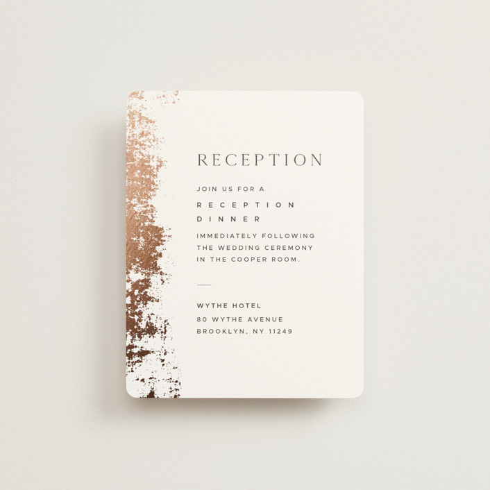 Woodland Hills FoilPressed Reception Cards by Eric Clegg Minted