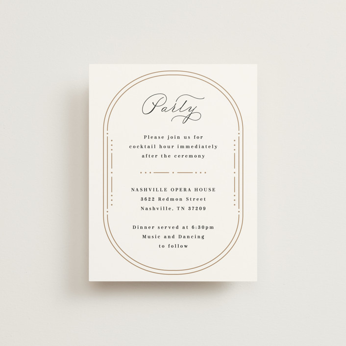 "Encapsulated" - Vintage Reception Cards in Black Tie by Hooray Creative.