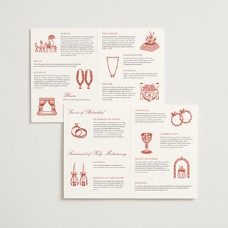 This is a lava unique wedding programs with foil pressed by Stellax Creative called abstract flora printing on signature in folded