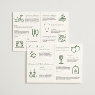 This is a sugar unique wedding programs with standard by Kristie Kern called conley printing on signature in folded