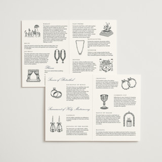 This is a a unique wedding programs with standard by Minted called upload your own design printing on signature in folded