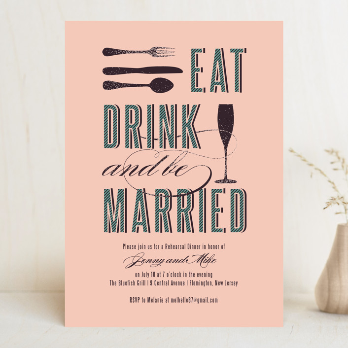 Eat, Drink, and Be Married