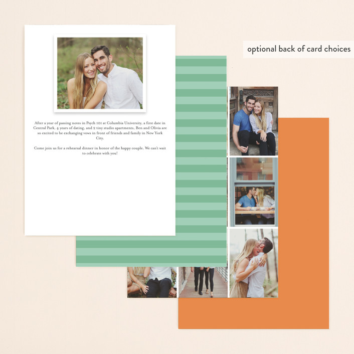 Stacked Rehearsal Dinner Invitations by Rebecca Bowen Minted