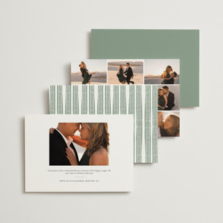 This is a sage rehearsal dinner invitations with standard by Katharine Watson called block print frame printing on signature in standard