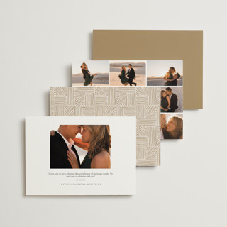 This is a champagne rehearsal dinner invitations with foil pressed by Nicole Barreto called typographical printing on signature in standard