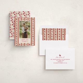 This is a apple rosh hashanah cards with standard by Creo Study called pomegranate pattern printing on recycled smooth signature in standard