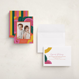 This is a apricot rosh hashanah cards with standard by Jessica Corliss called fruitful celebration printing on recycled smooth signature in petite