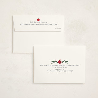 This is a navy rosh hashanah cards with standard by Cindy Reynolds called sweet new year printing on signature in petite