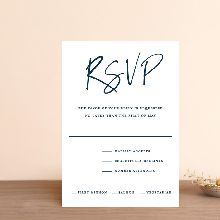 Semi Formal RSVP Postcards by Kerry 