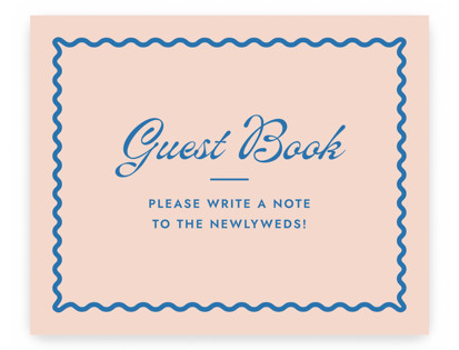 This is a paloma wedding signs with standard by Megan Davis called party printing on doublethick in 8x10