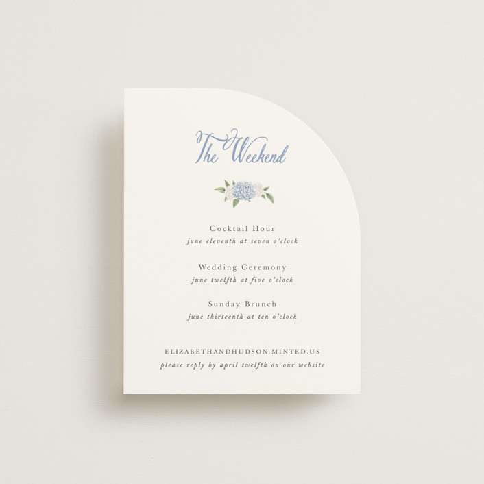 "SweetHearts" - Multi-event Rsvp Cards in Periwinkle by Design Lotus.