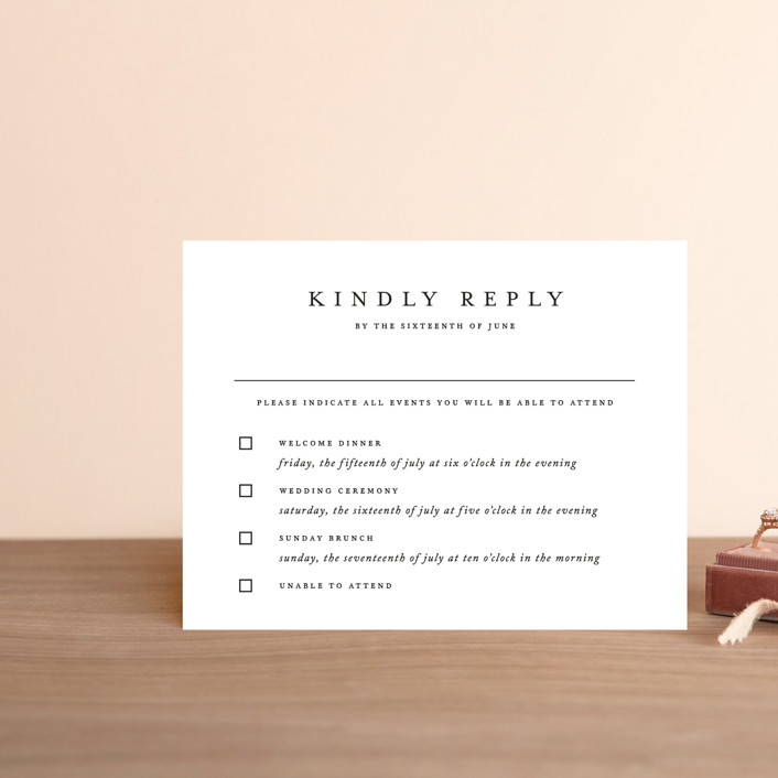 Delicate MultiEvent RSVP Cards by Jennifer Postorino Minted