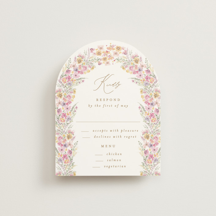 "Floral Arch" - Rsvp Cards in Spring by Phrosné Barwood.