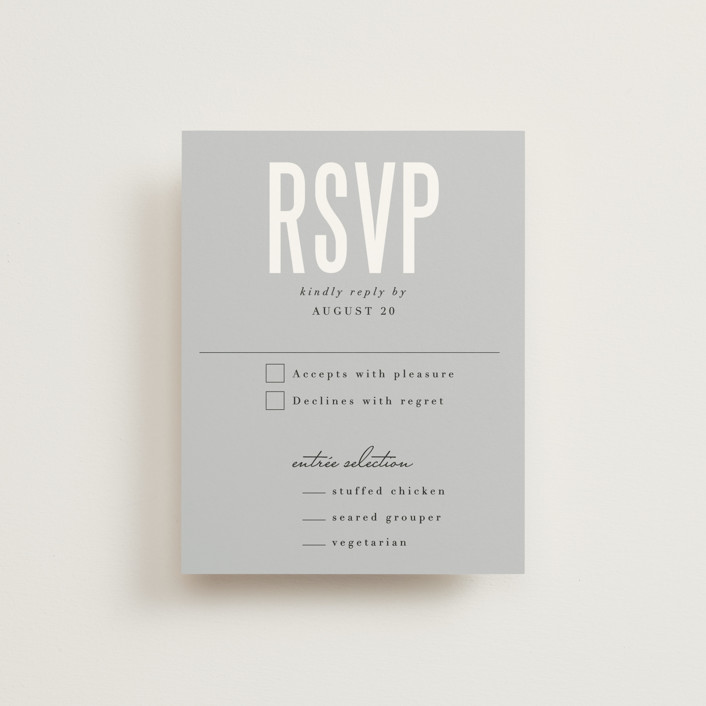 Monumental RSVP Cards by Jessie Steury Minted