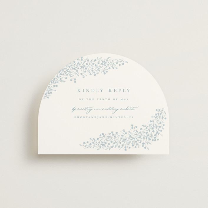 "Villa" - Rsvp Online Enclosure Cards in Ice by Kristie Kern.