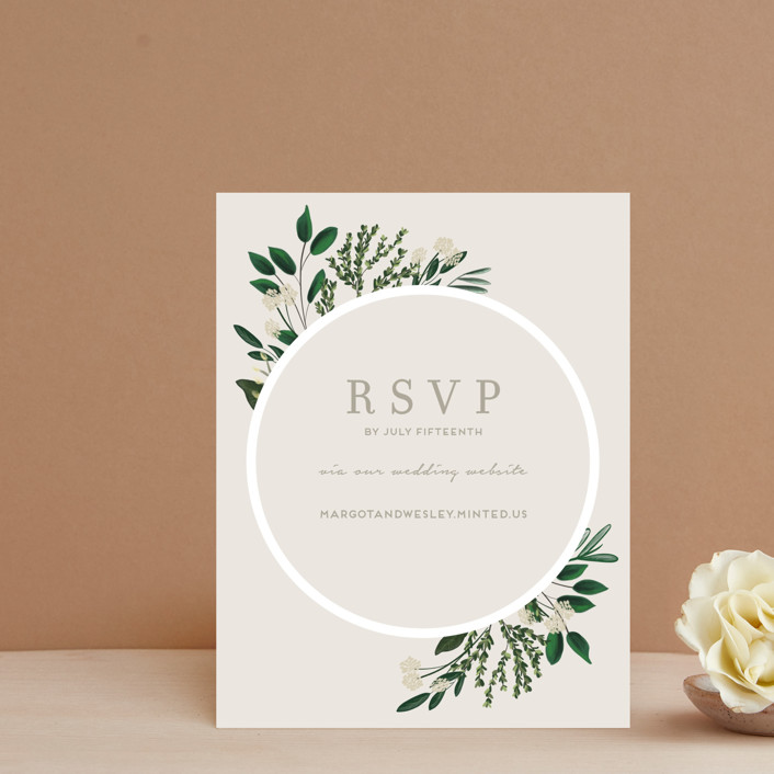 "Watermark" - Rsvp Online Enclosure Cards in Cypress by Kaydi Bishop.