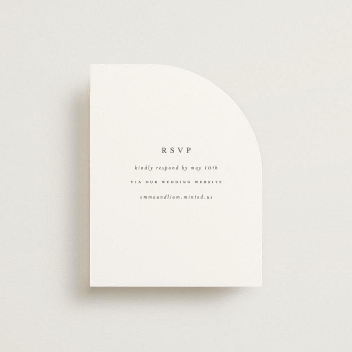 "A Thousand Years" - Rsvp Online Enclosure Cards in Classic White by Design Lotus.