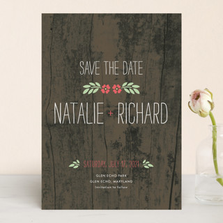 In the Park Retired Save The Date Cards