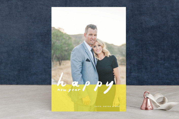 "Sunshine Dip" - Holiday Photo Cards in Bright Sunshine by Meg Gleason.