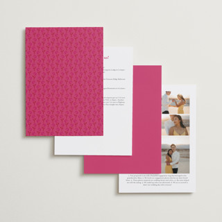 This is a fuchsia wedding invitations with standard by Pati Cascino called varna printing on signature in standard