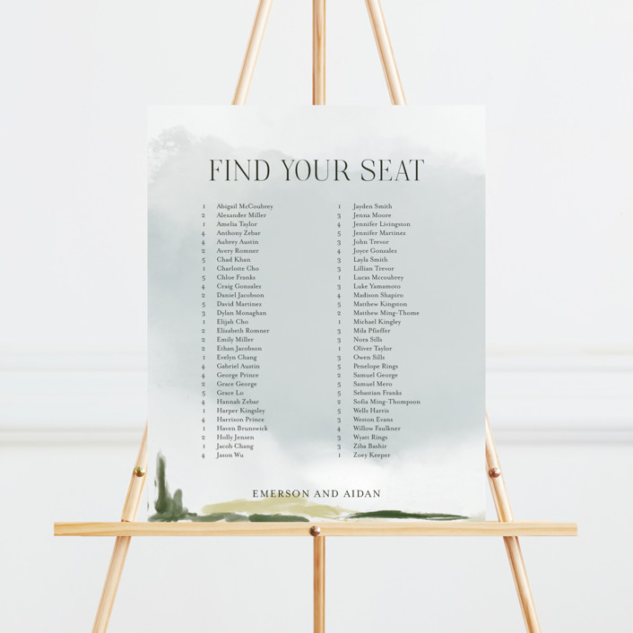 Estate Custom Seating Chart by Rebecca Durflinger Minted