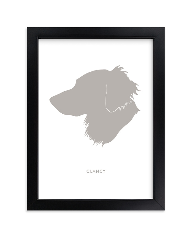 Custom Pet Silhouette Art Digital By Minted